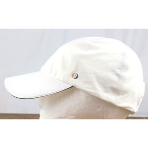 Lululemon White Pride Logo Running Hat Adjustable OS Athletic Cap Lightweight